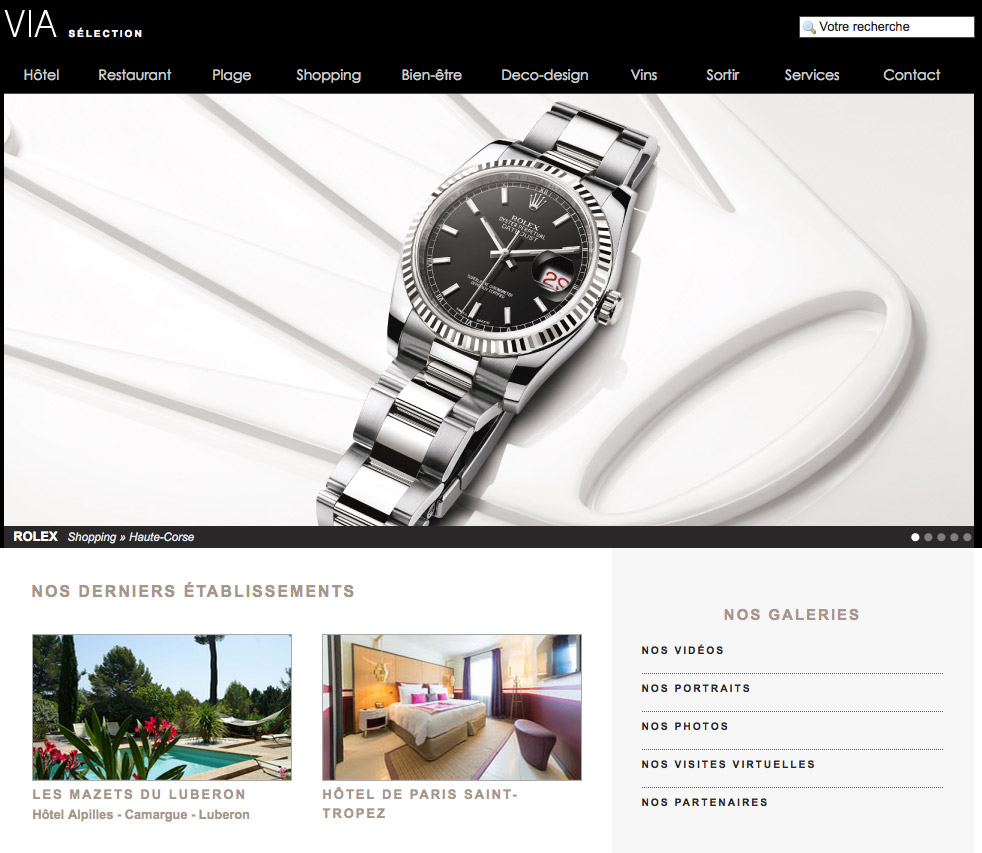 Site web VIA Magazine